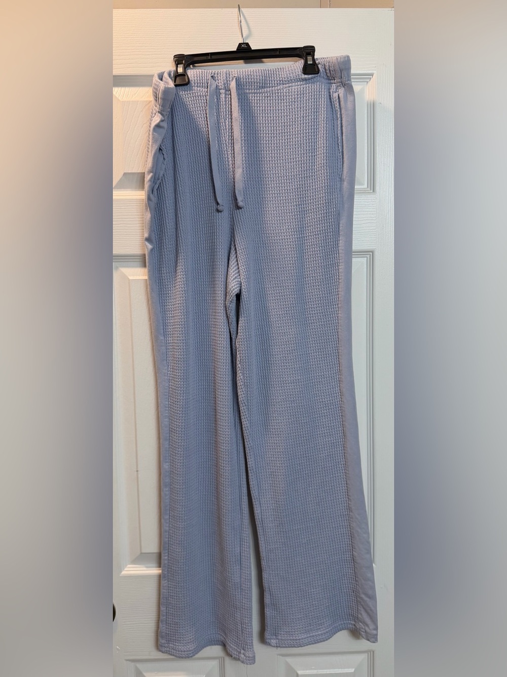 Olive & Oak Pale Blue Waffle-Knit Top